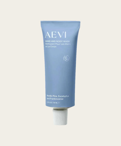 AEVI Awakening Hand & Body Wash, 50 ml travel size tube