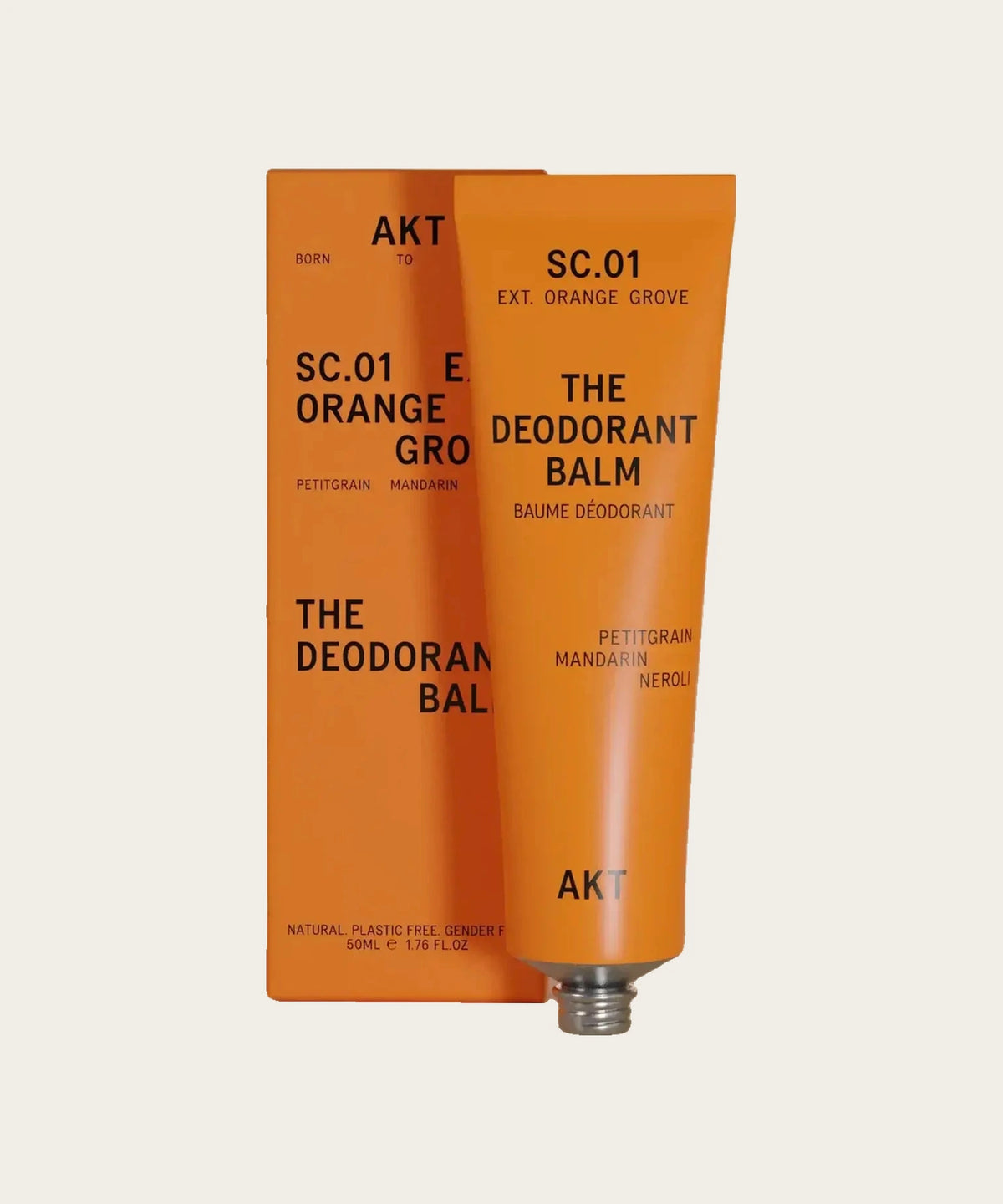 AKT The Deodorant Balm SC.01 Orange Grove, 50 ml tube and box