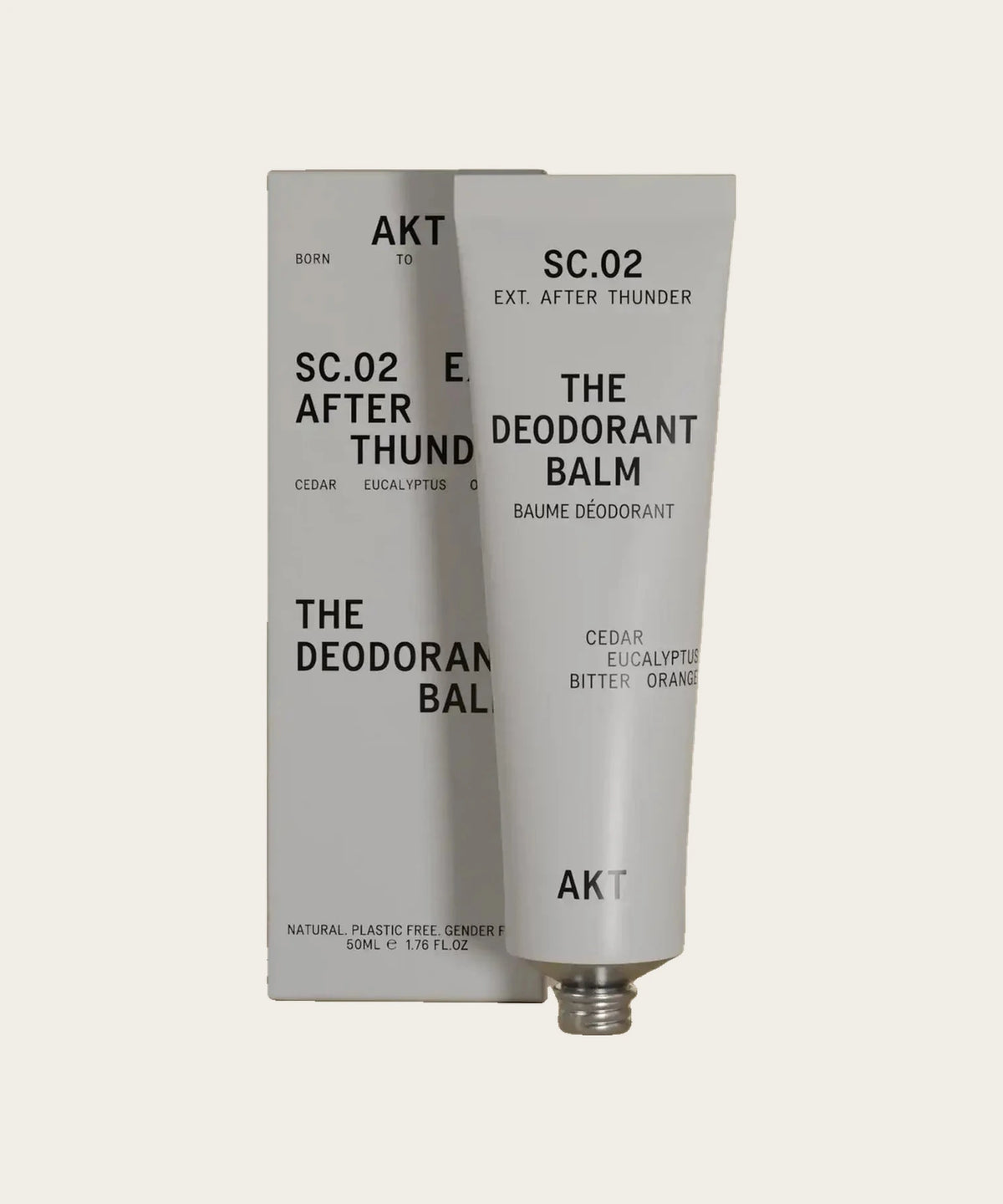 AKT The Deodorant Balm SC.02 After Thunder, 50 ml tube and box