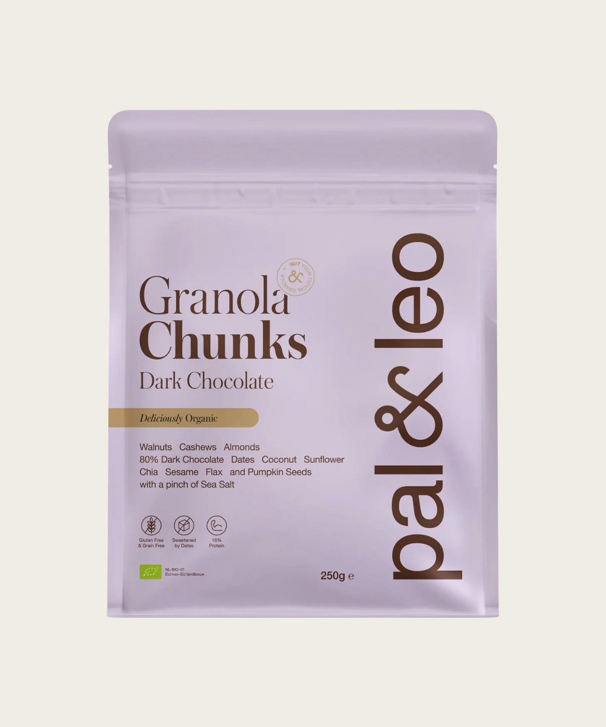 PAL & LEO Organic Granola Chunks - Dark Chocolate