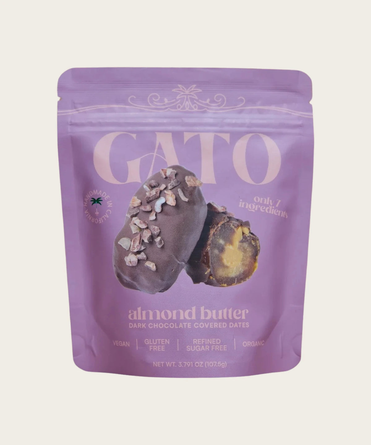 GATO Almond Butter Chocolate Covered Dates