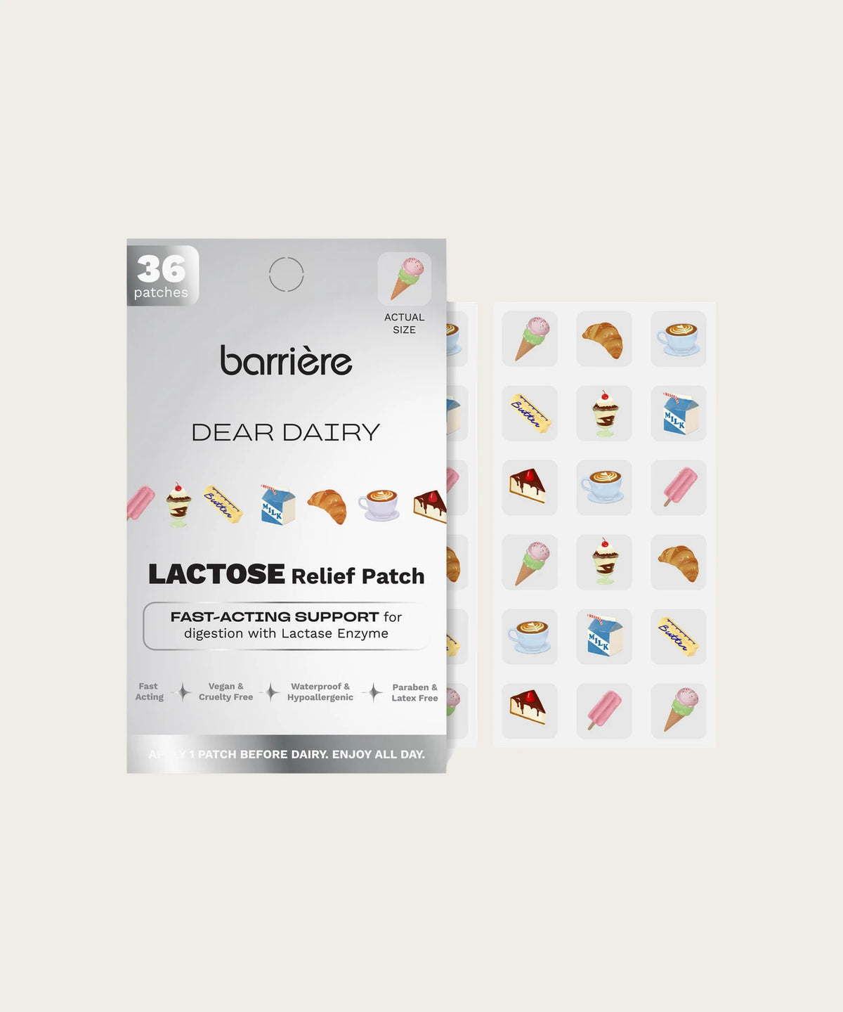 BARRIÈRE Dear Dairy Lactose Relief Patch