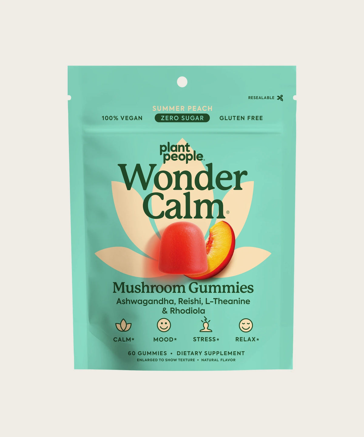 PLANT PEOPLE WonderCalm Mushroom Gummies