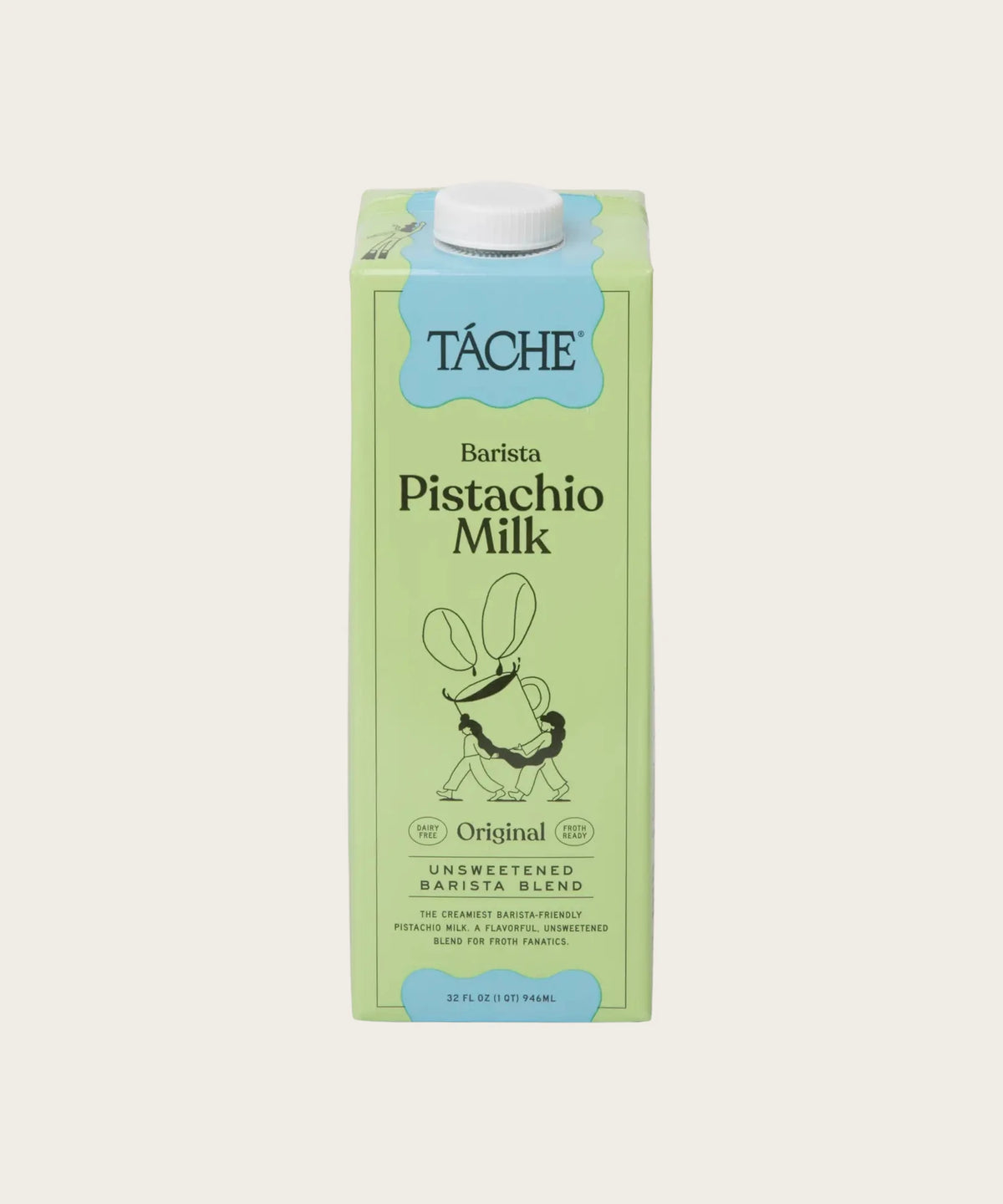 TÀCHE Unsweetened Original Barista Blend Pistachio Milk