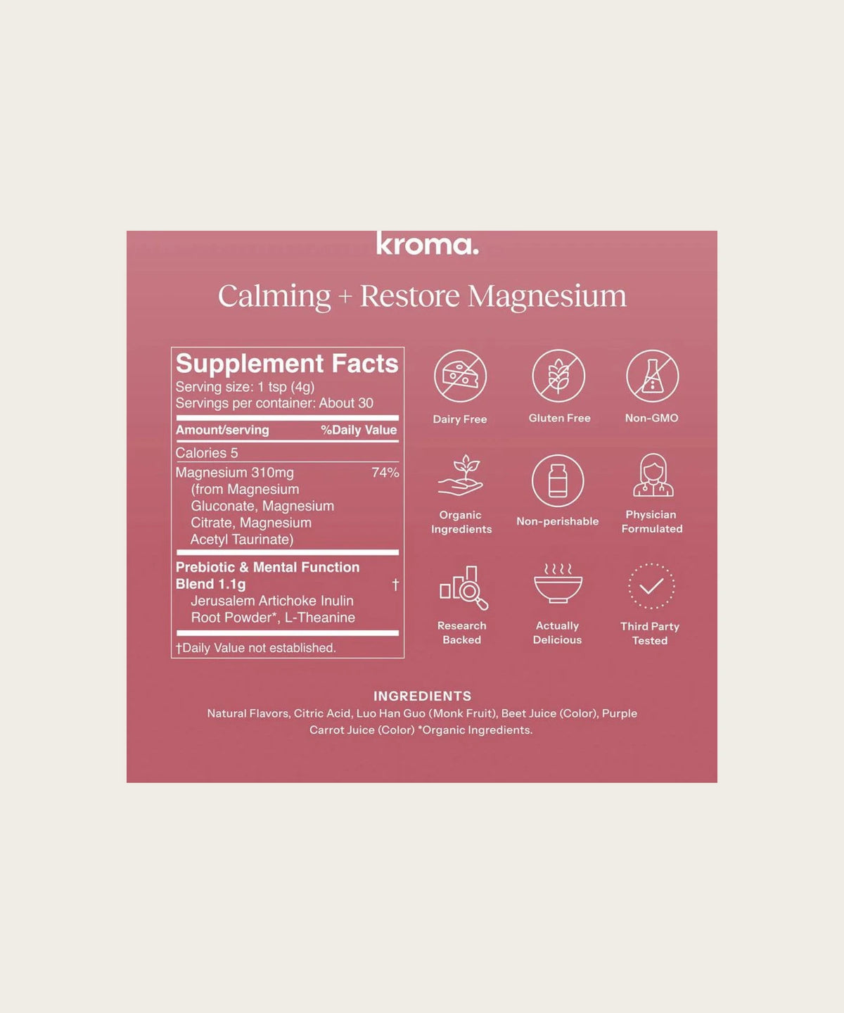 KROMA Calming + Restore Magnesium