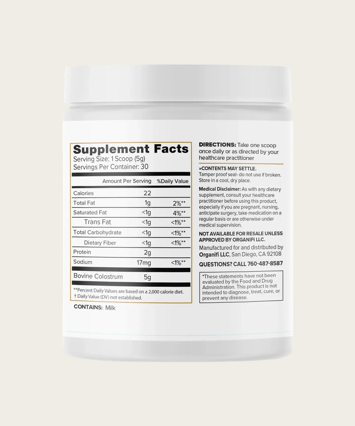 ORGANIFI Colostrum