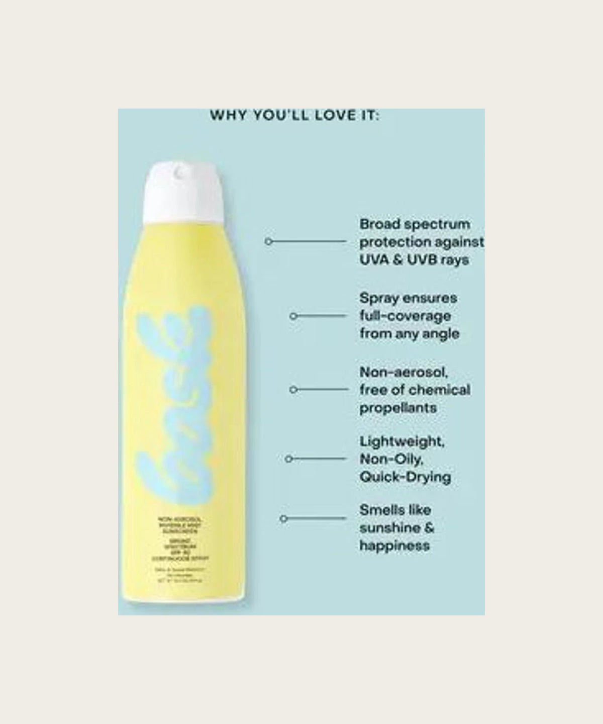 BASK Spf 30 Non-Aerosol Spray Sunscreen