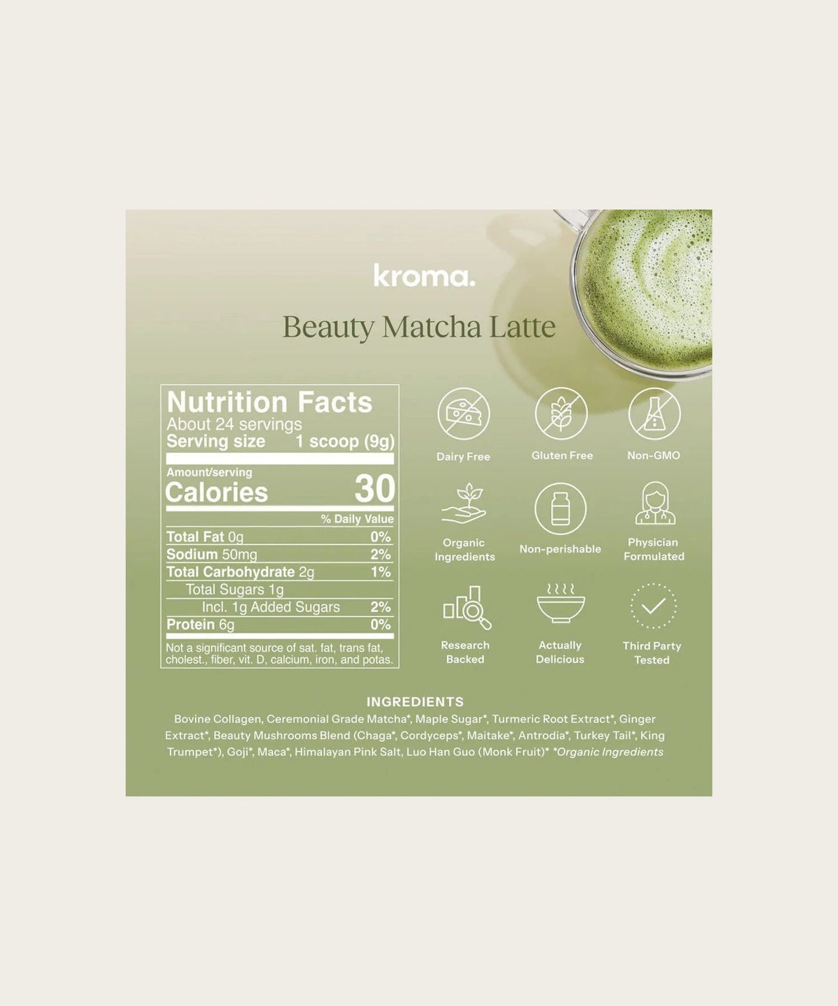 KROMA Beauty Matcha Latte