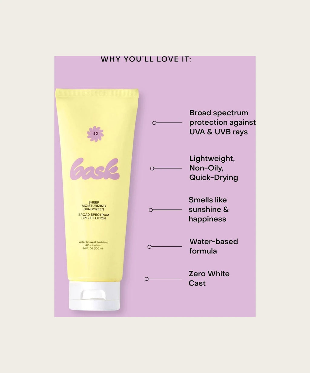 BASK Spf 50 Sheer Moisturizing Lotion