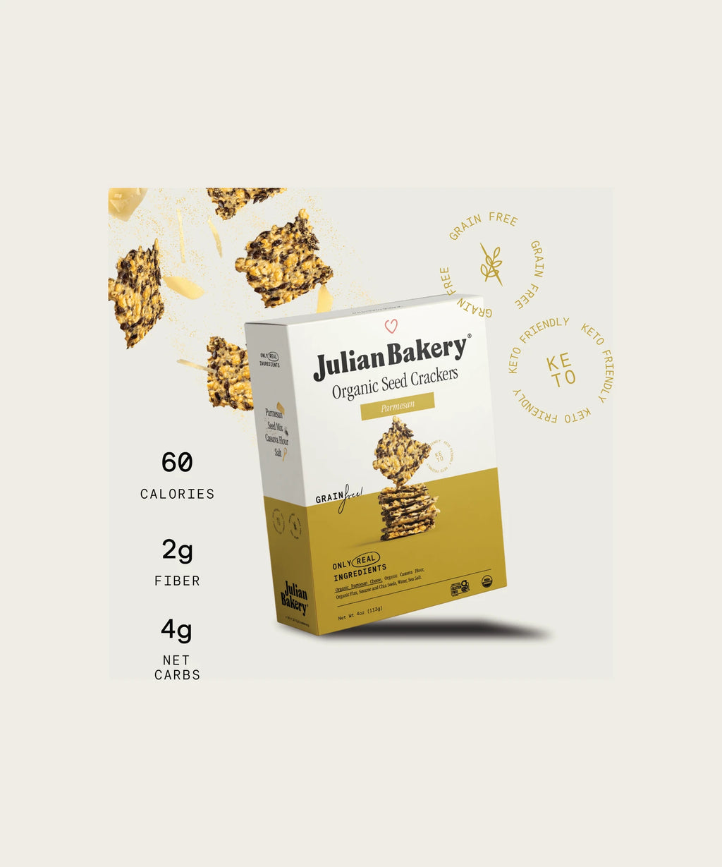 JULIAN BAKERY Organic Seed Crackers - Parmesan