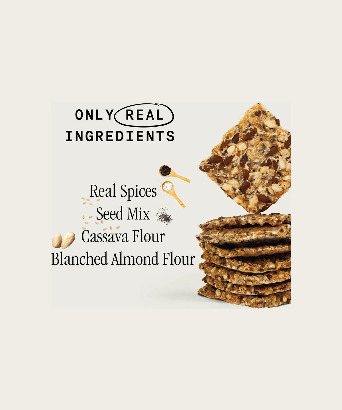 JULIAN BAKERY Organic Seed Crackers - Salt & Pepper