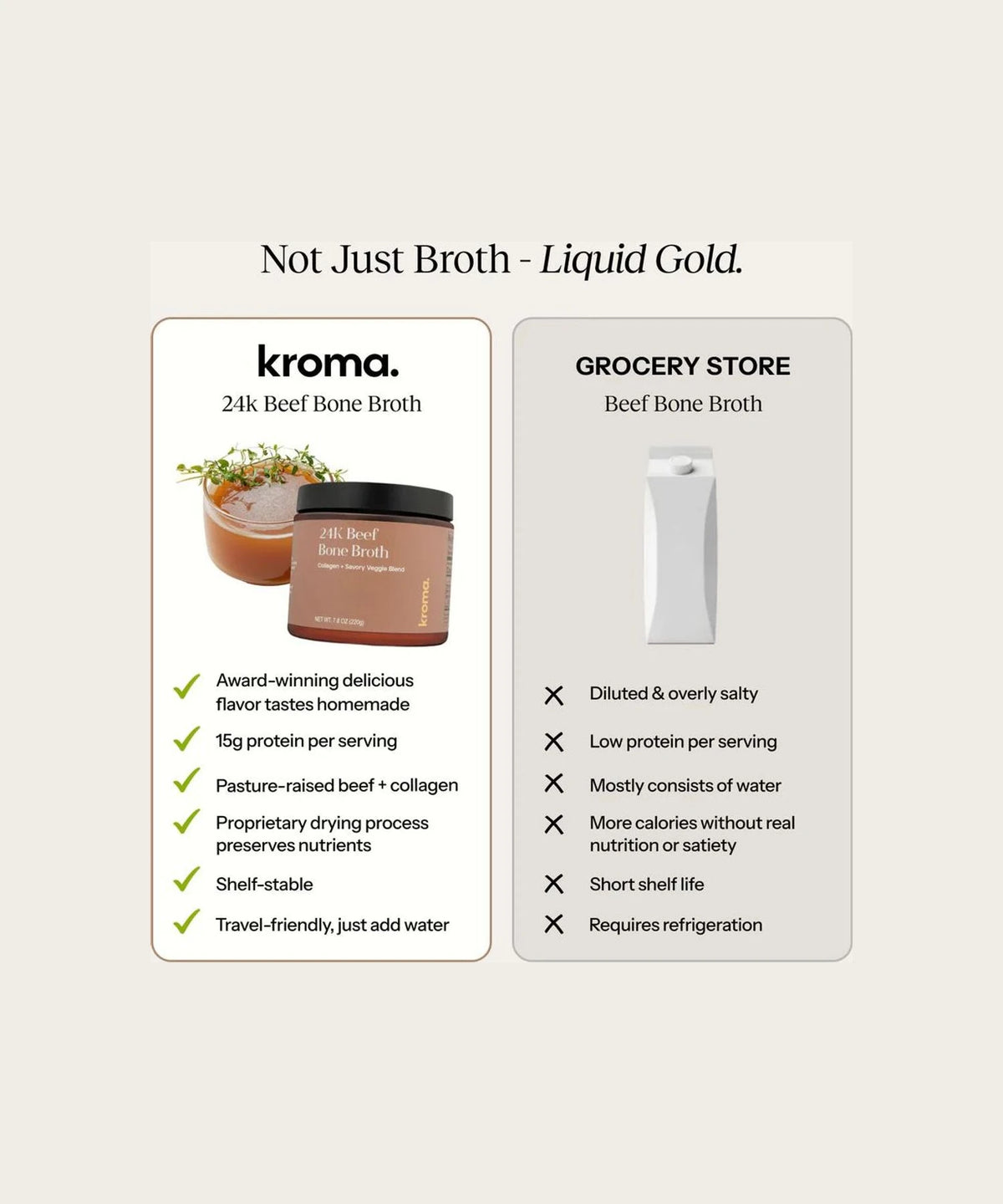 KROMA 24K Beef Broth