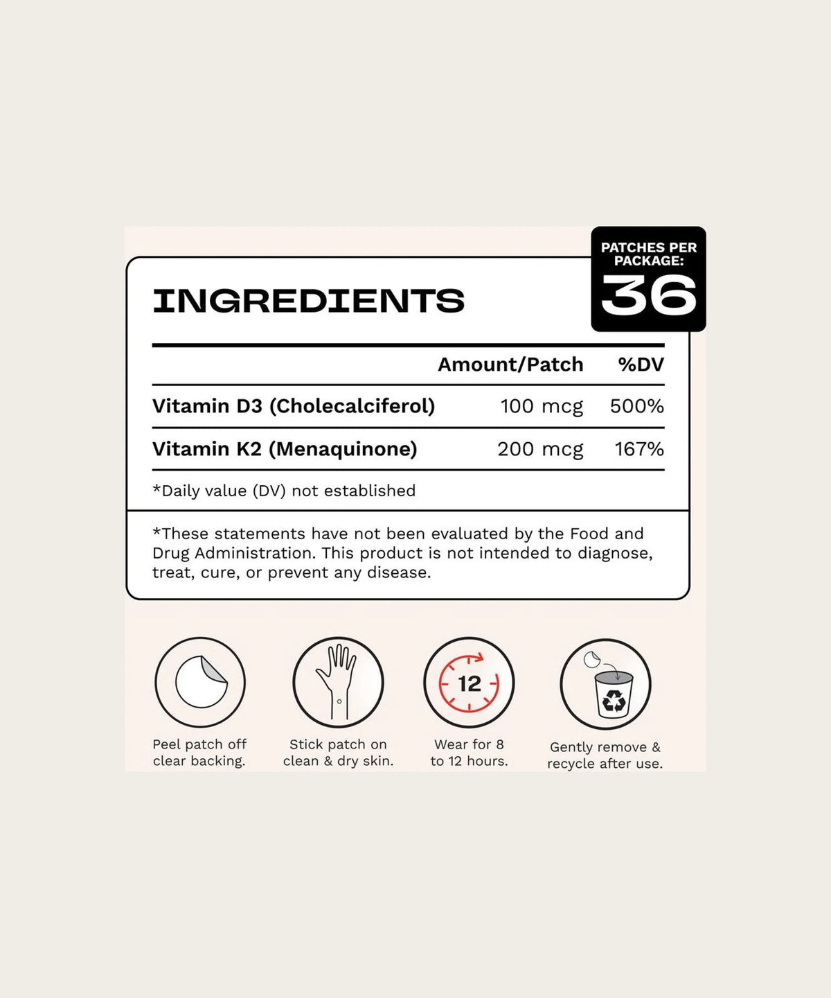 BARRIÈRE Hello Sunshine Vitamin D3 Patch