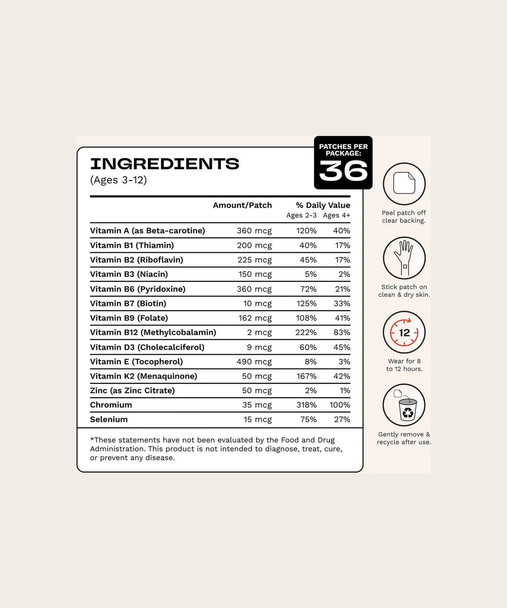 BARRIÈRE Kids Multivitamin Patch