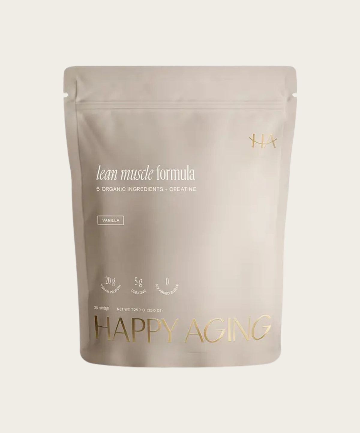 HAPPY AGING Lean Muscle Formula Protein Powder - Vanilla
