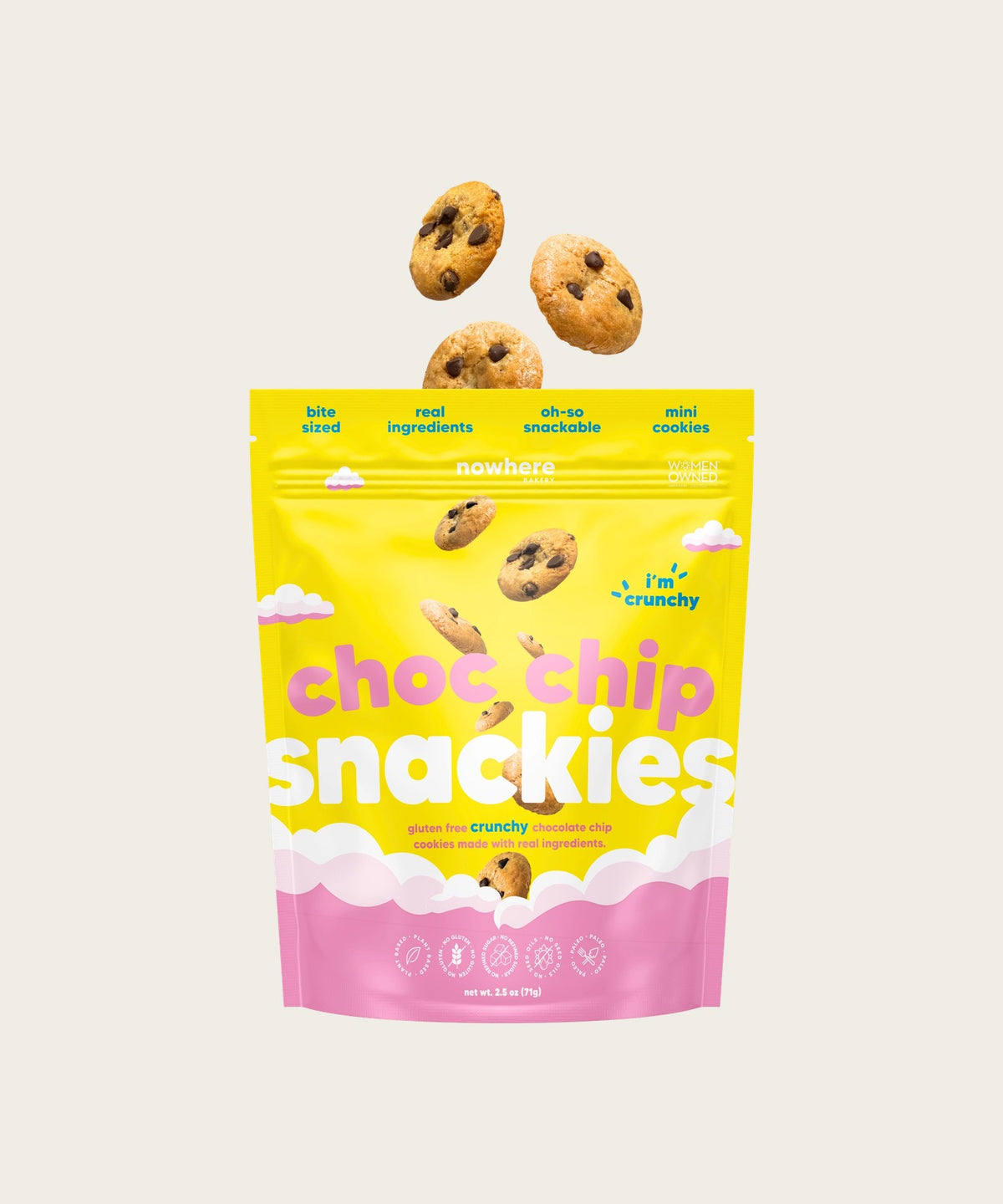 NOWHERE BAKERY Choc Chip Snackies