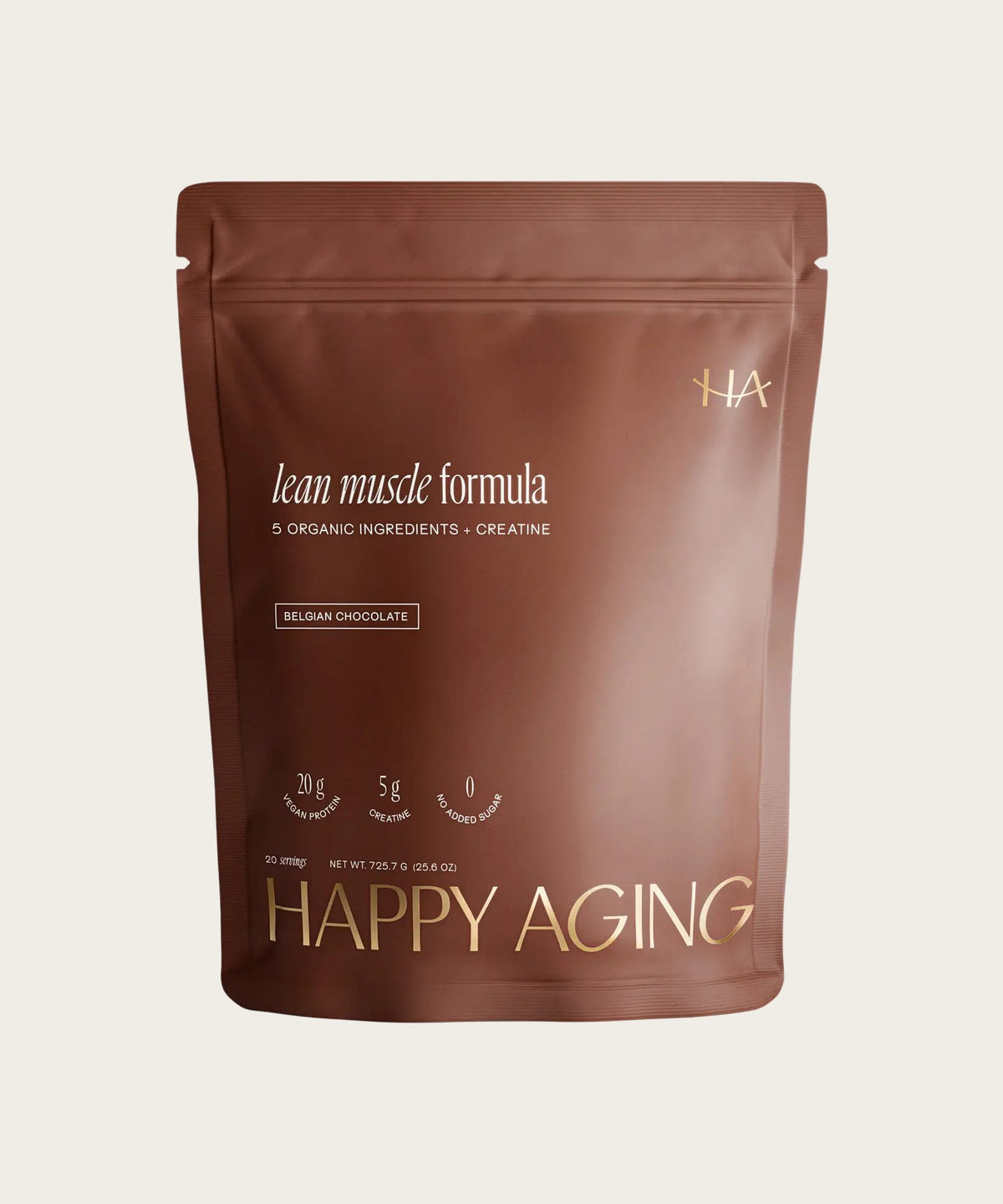 HAPPY AGING Lean Muscle Formula Protein Powder - Chocolate